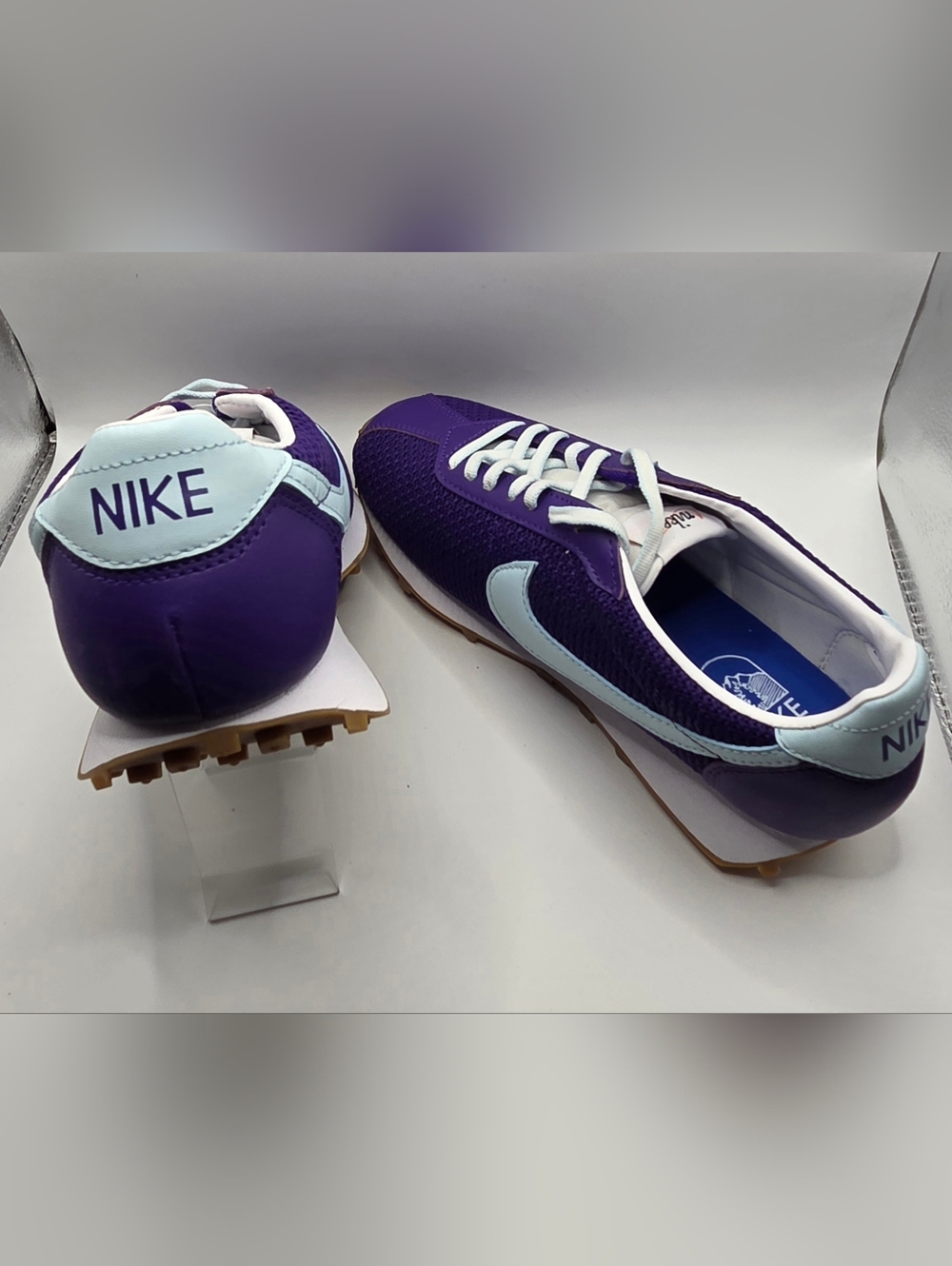 Nike Women's W LD 1000 SE Purple Sneakers with Light Blue Swoosh - Picture 5 of 8
